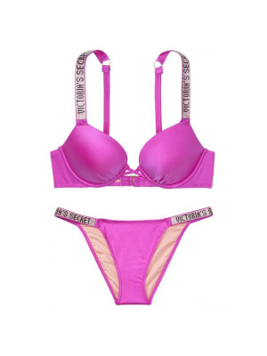 Ліф Victoria's Secret Shine Strap Bombshell Add-2-cups Push-Up Top 
