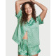 Піжама Victoria’s Secret Satin Short Pj Set Green Dot