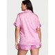 Піжама Victoria’s Secret Satin Short Pj Set Pink Butterfly 