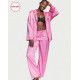 Піжама VICTORIAʼS SECRET BRIGHT HIBISCUS HEART JACQUARD SATIN LONG PJ SET