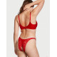 Трусики бразиліани зі стразами Victoria's Secret Very Sexy Ouvert Lace Shine Strap Brazilian Panty