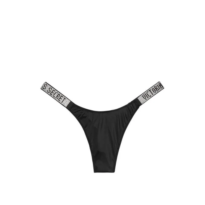 Трусики зі стразами Victoria's Secret Very Sexy Rhinestone Shine Strap Thong Panty
